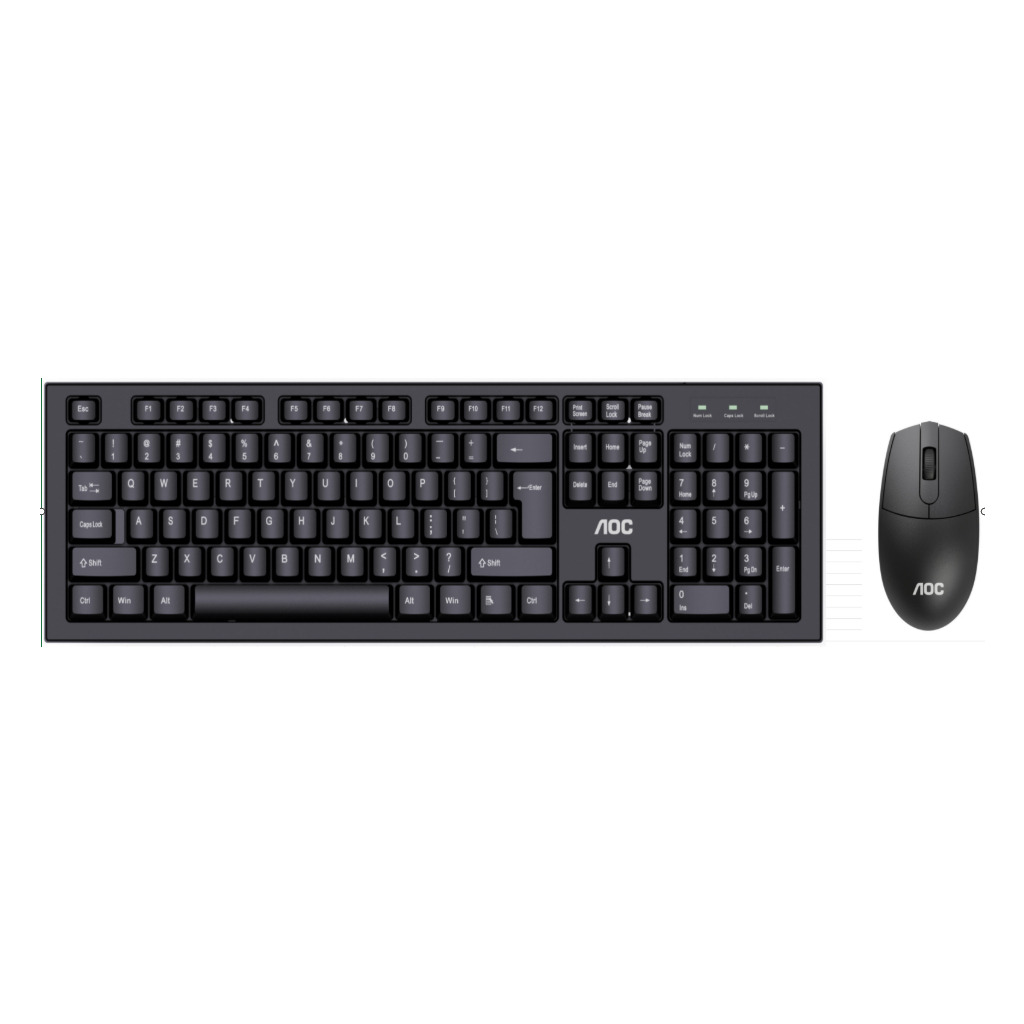 Комплект AOC KM210B Wireless UA Black (KM210B/97) фото1