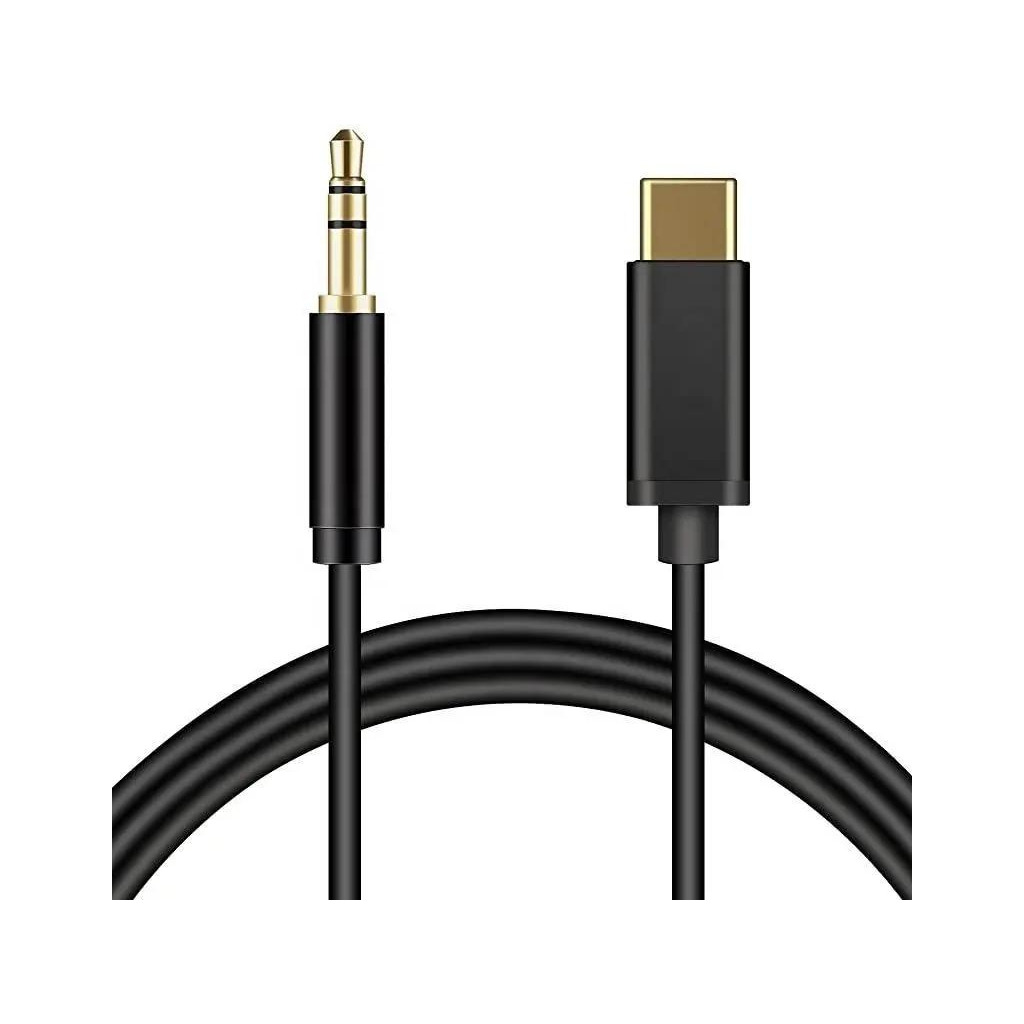Кабель USB-C to 3.5mm M 1.0m black XoKo (AUX-002-BK) фото1