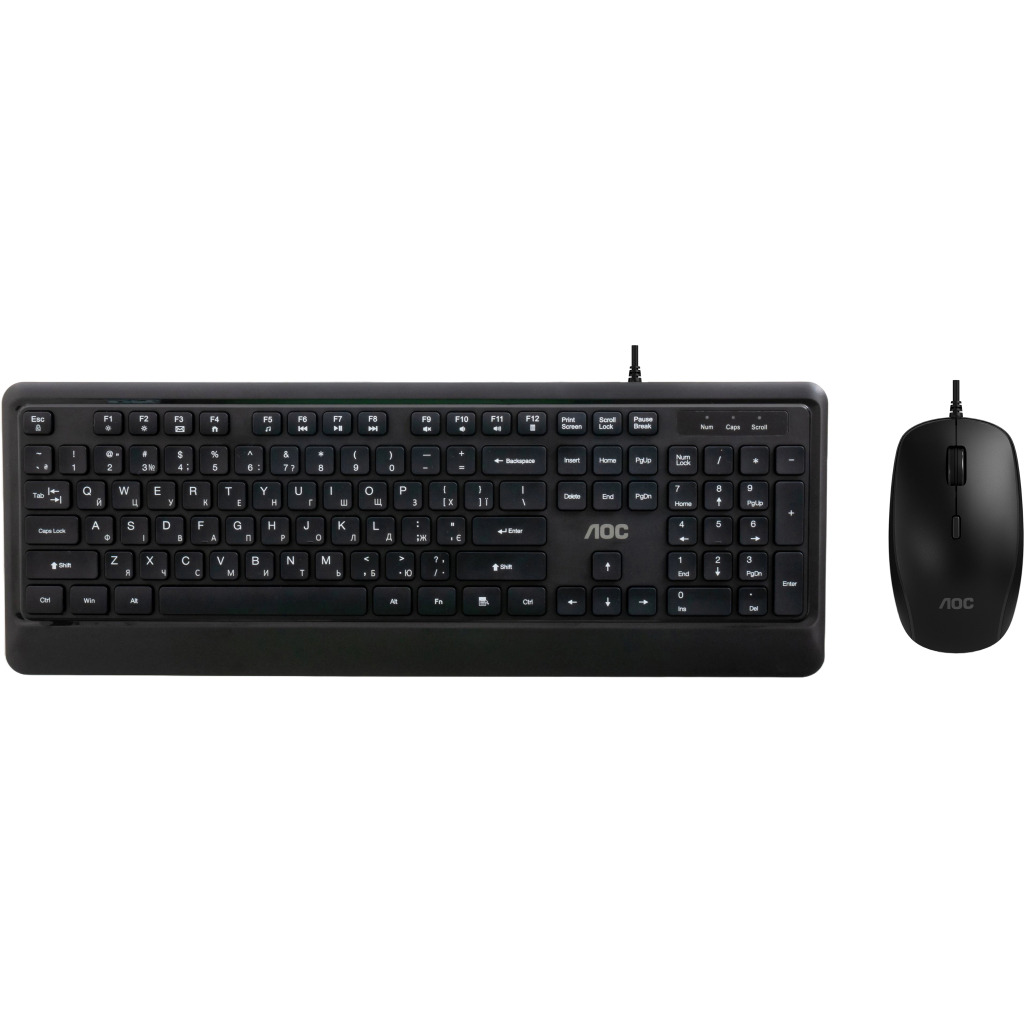 Комплект AOC KM220B USB UA Black (KM220B/97) фото1