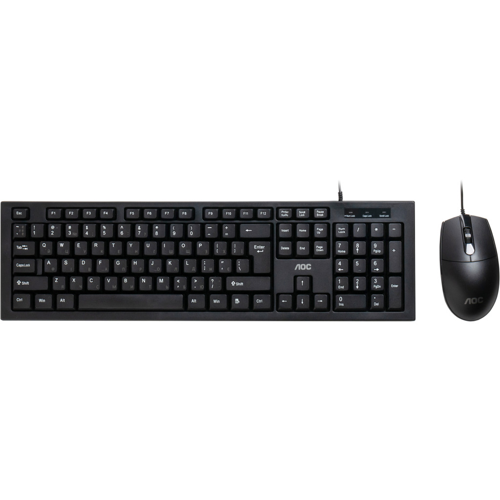 Комплект AOC KM160B USB UA Black (KM160B/97) фото1