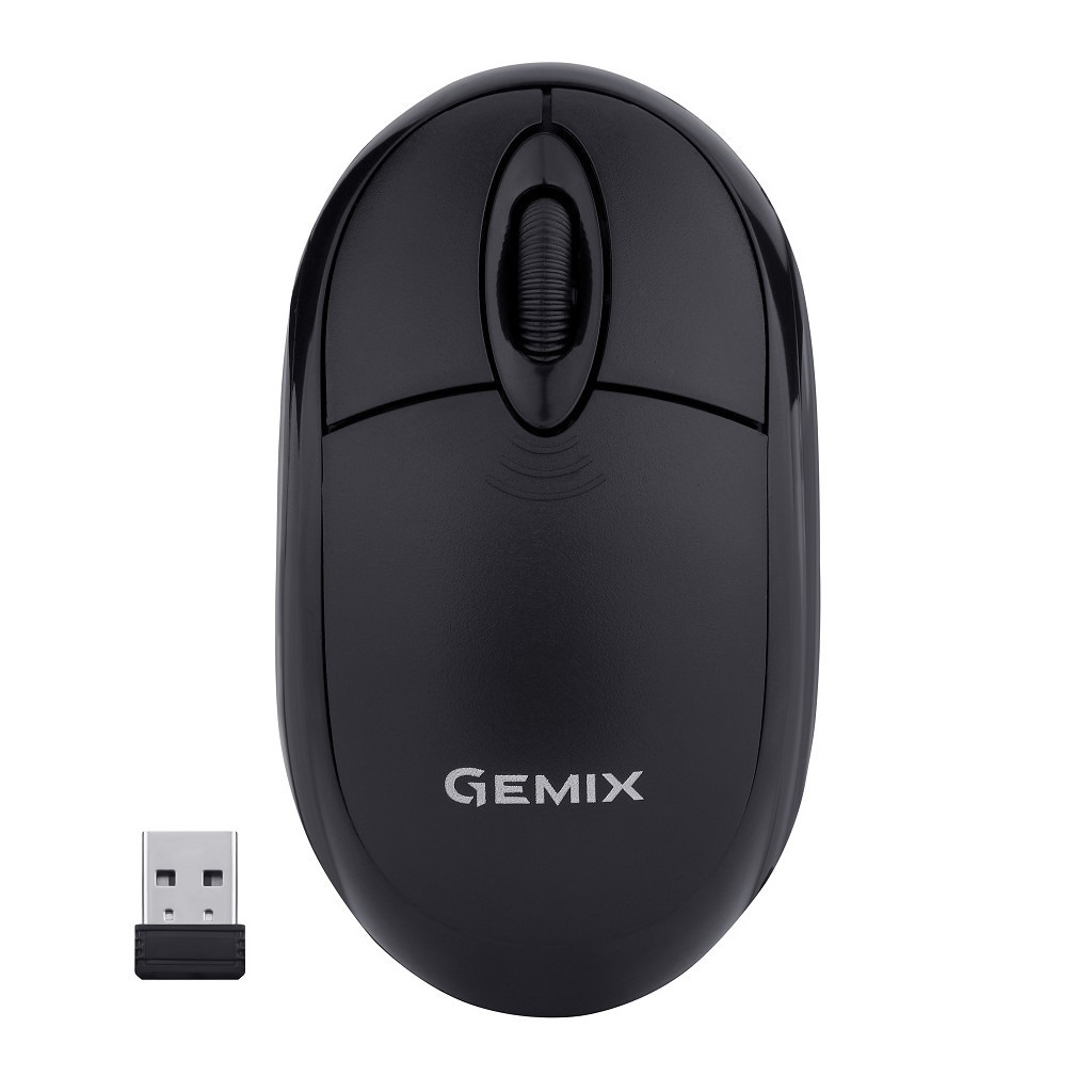 Мишка Gemix GM185 Wireless Black (GM185Bk) фото1