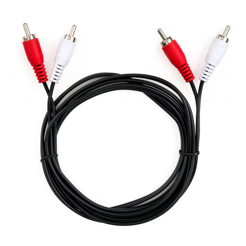 Кабель 2xRCA M to 2xRCA M 1.8m Vinga (VCP2RCA1.8) фото1