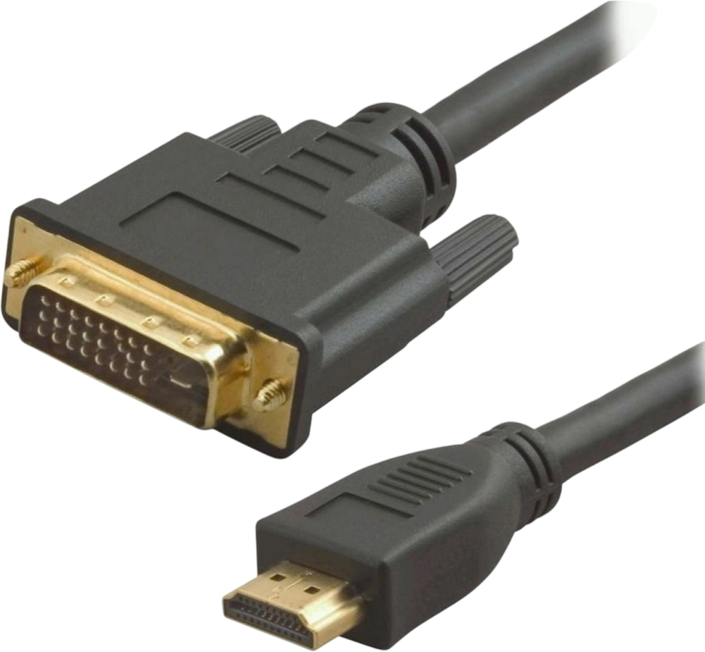 Кабель HDMI M to DVI M 1.8m 24+1pin Atcom (3808) фото1