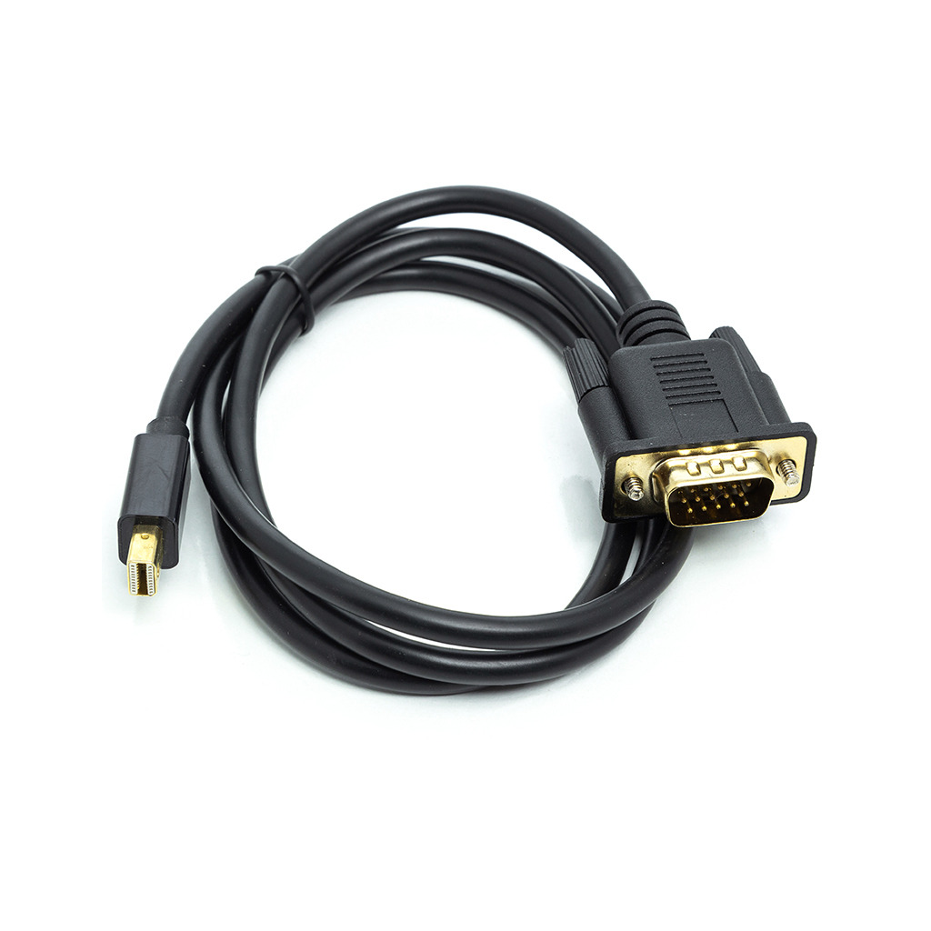 Кабель miniDisplayPort M to VGA M 1.0m black PowerPlant (CA911998) фото1