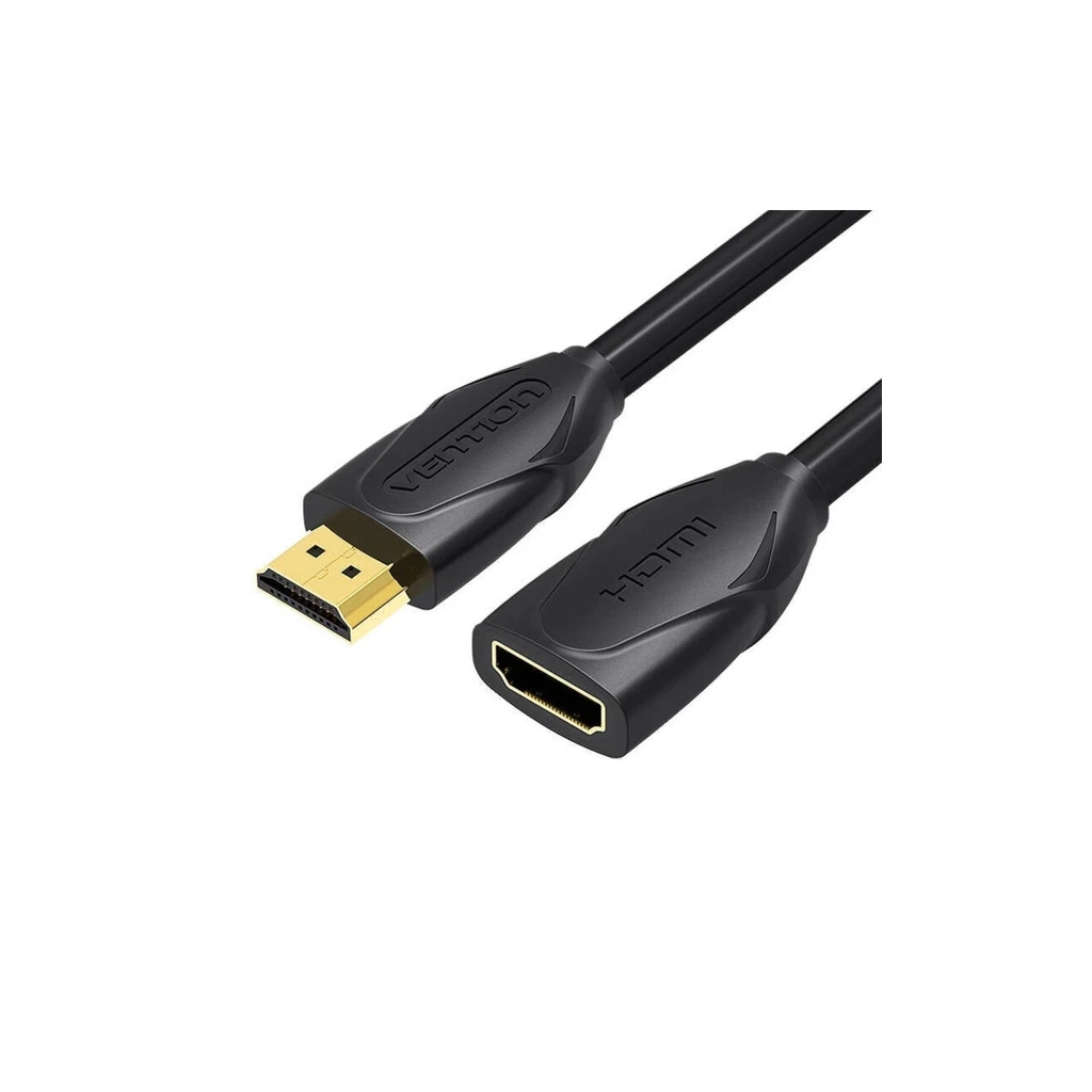 Кабель HDMI M to HDMI F 2.0m 4K60Hz black Vention (VAA-B06-B200) фото1