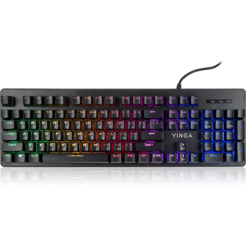 Клавіатура Vinga KBGSM120 Black фото1