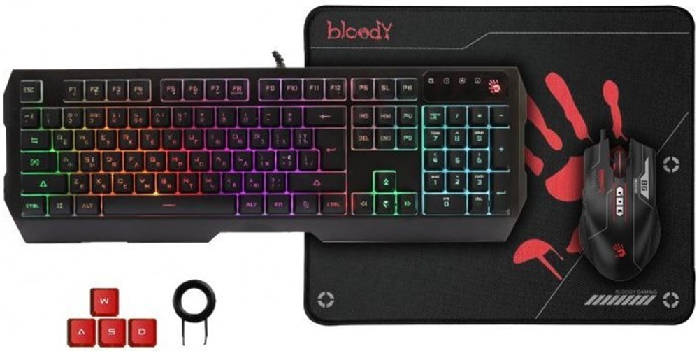 Ігровий комплект A4Tech Bloody B1700 USB Black (4711421980401) фото1