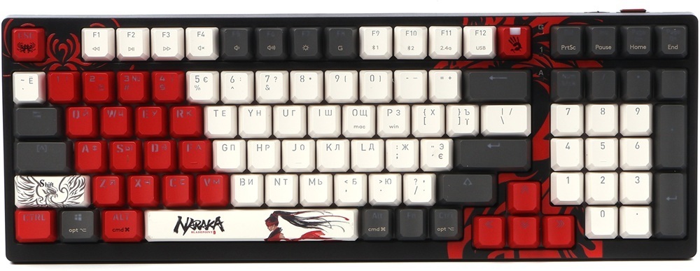 Игровая клавиатура A4Tech Bloody WS98 Wireless/Bluetooth/USB Naraka (4711421001106) фото1