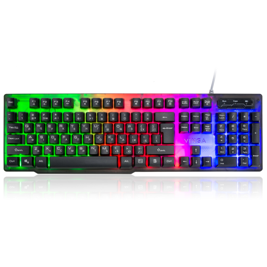 Клавиатура Vinga KB414 black фото1