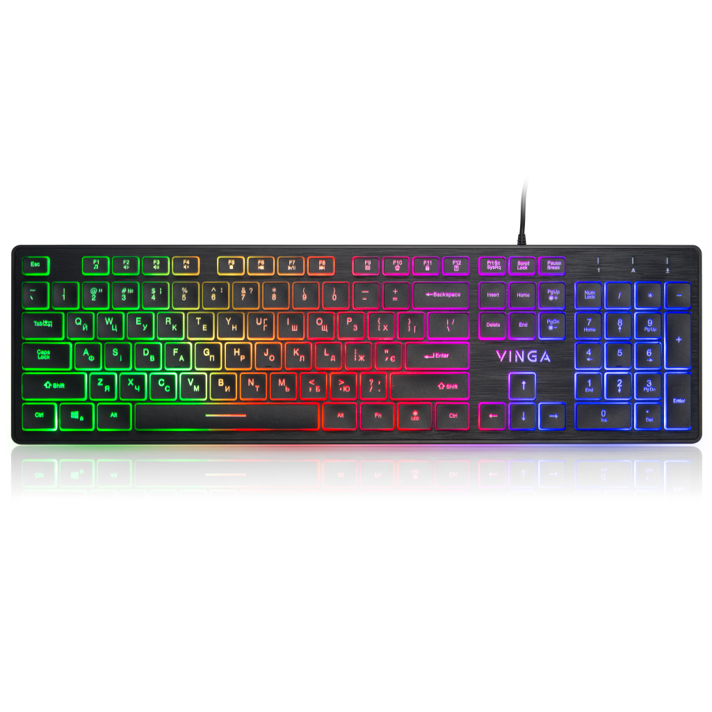 Клавиатура Vinga KB410 black фото1