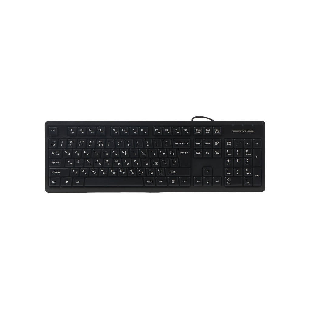 Клавіатура A4Tech FKS12 USB UA Black (4711421003155) фото1