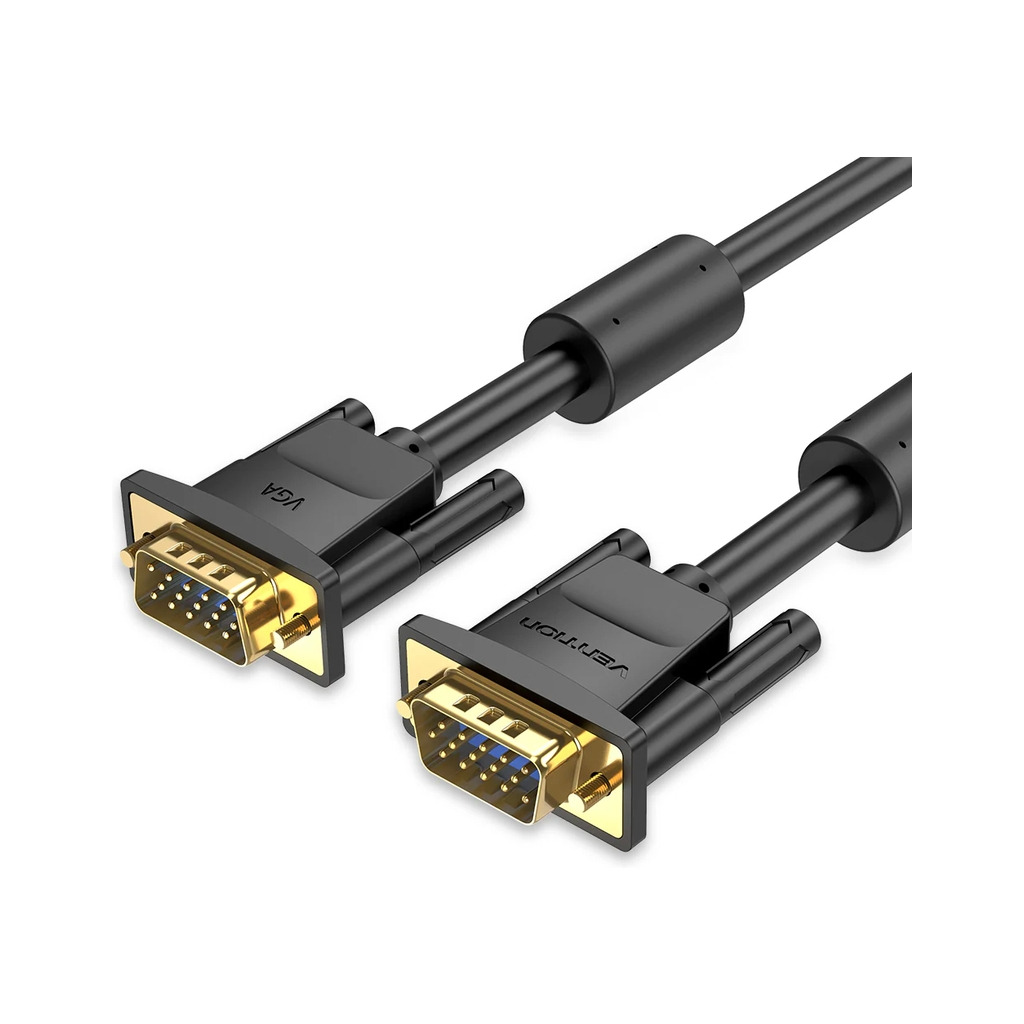 Кабель мультимедійний VGA M to VGA M 20.0m black Vention (DAEBQ) фото1