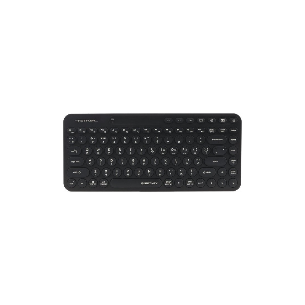 Клавіатура A4Tech FBK36C Wireless/Bluetooth Black (4711421000222) фото1