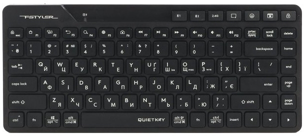 Клавіатура A4Tech FBK26C AS Wireless/Bluetooth Black (4711421000208) фото1