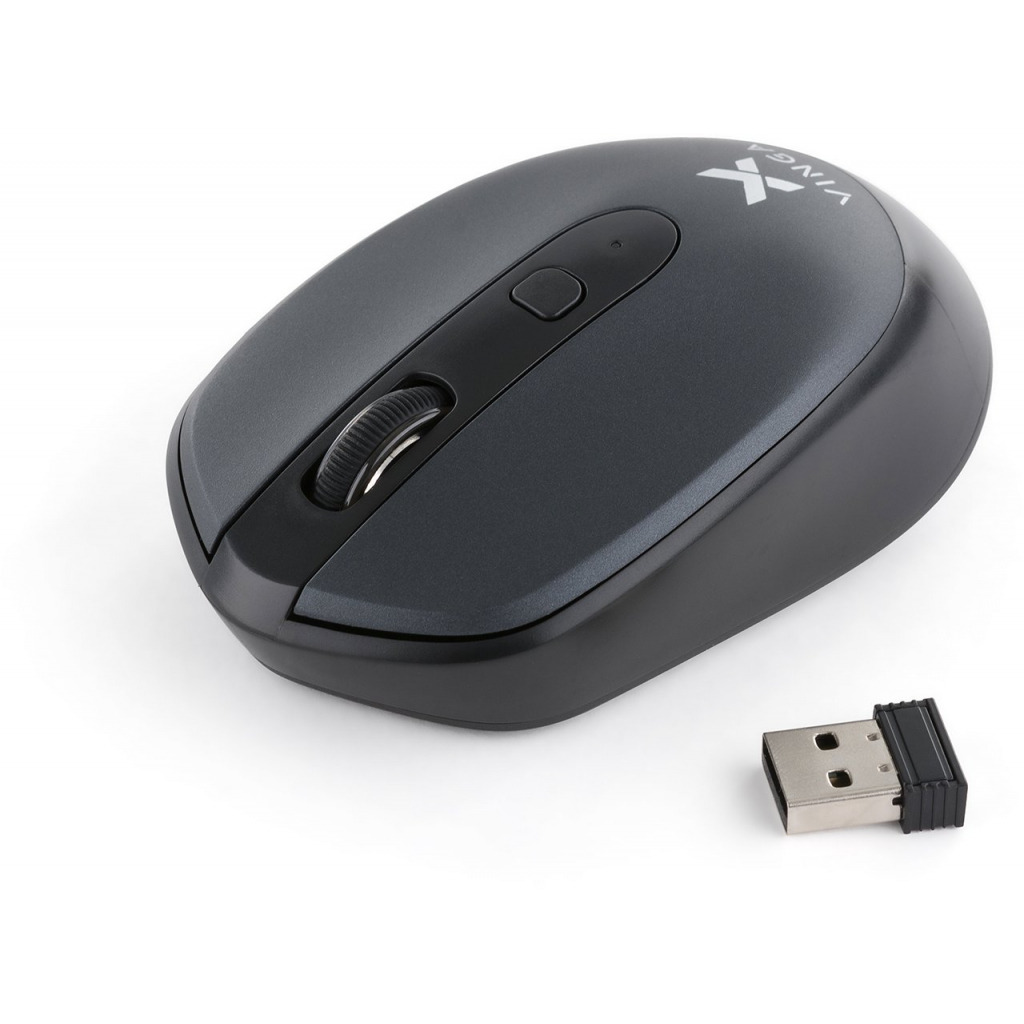 Мишка Vinga MSW-908 Silent Click grey фото1