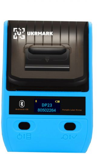 Принтер для друку етикеток UKRMARK AT 10EW USB, Bluetooth, NFC, blue (900319) фото1