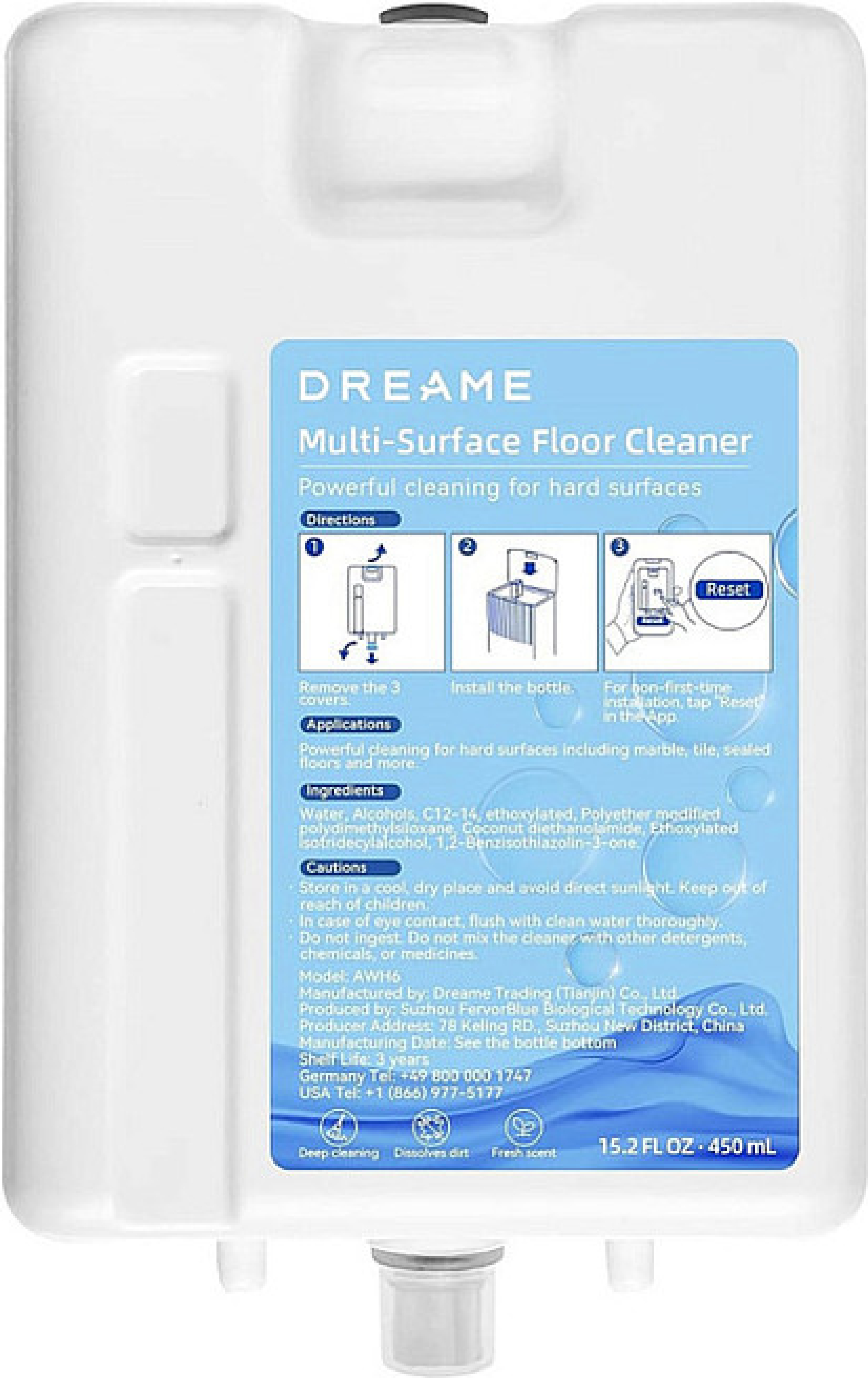 Картридж с моющим средством для Dreame L20 Ultra/L30 Ultra (AWH6-450A) фото1