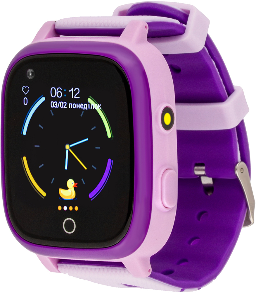 Смарт-часы для детей AmiGo GO005 4G WiFi ThermometerPurple (747019) фото1