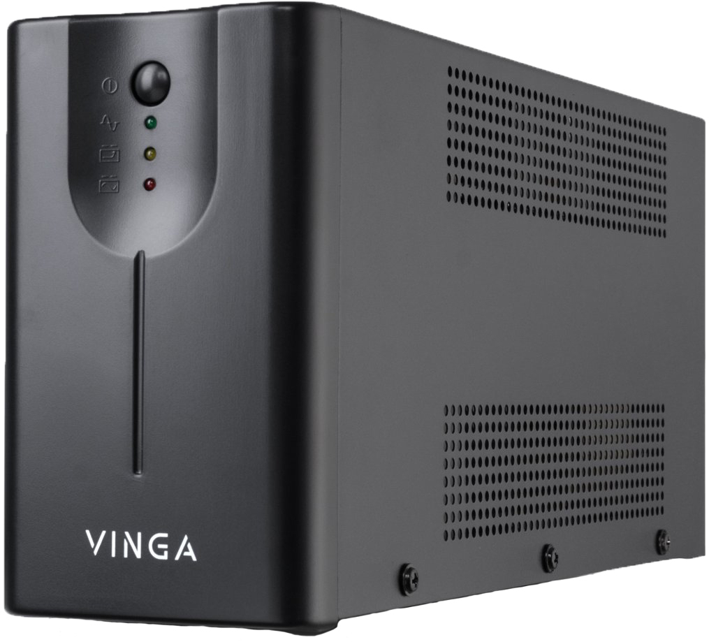 ДБЖ Vinga LED 2000VA metall case (VPE-2000M) фото1