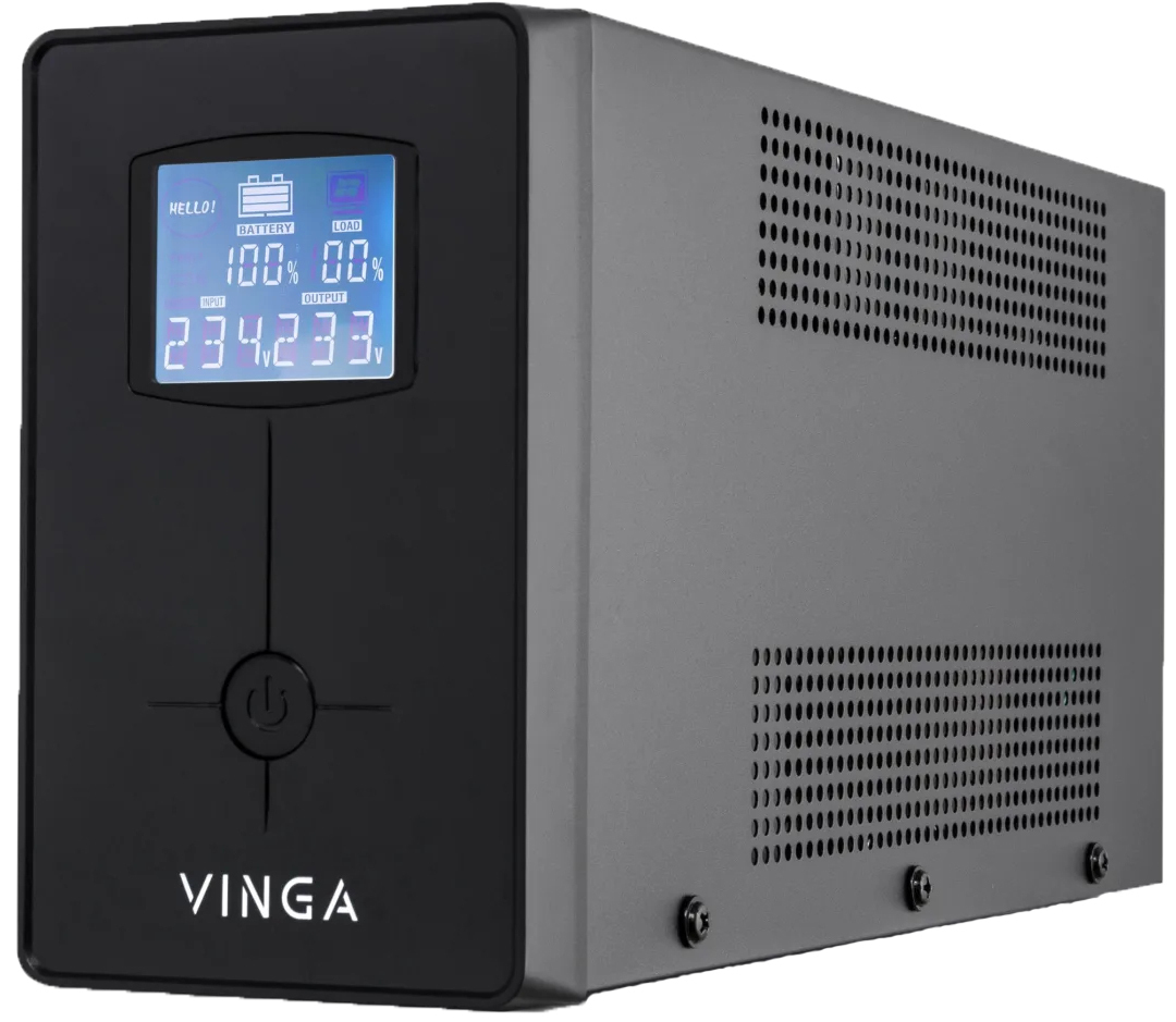 ИБП Vinga LED 1200VA (VPC-1200PRM3) фото1