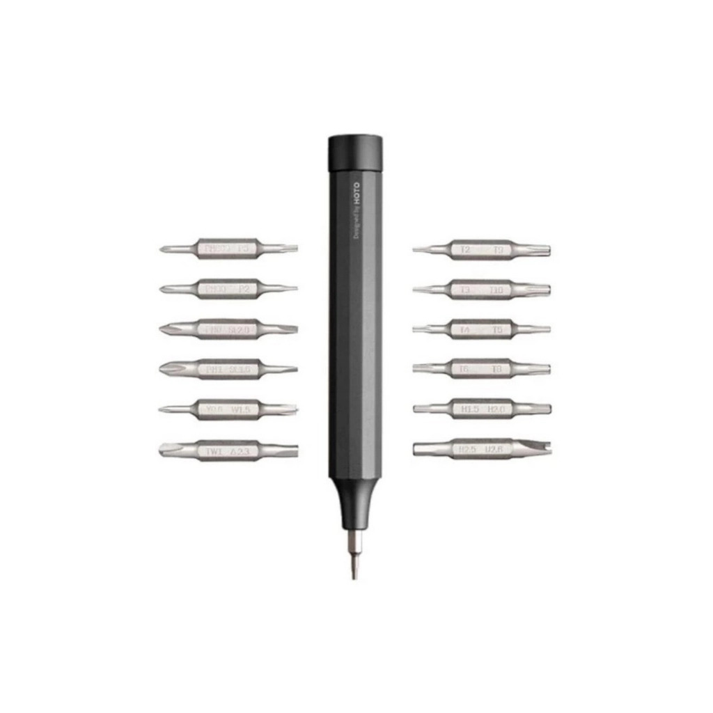 Викрутка Xiaomi HOTO Precision Screwdriver, біти 24 шт., Gray (QWLSD004) фото1