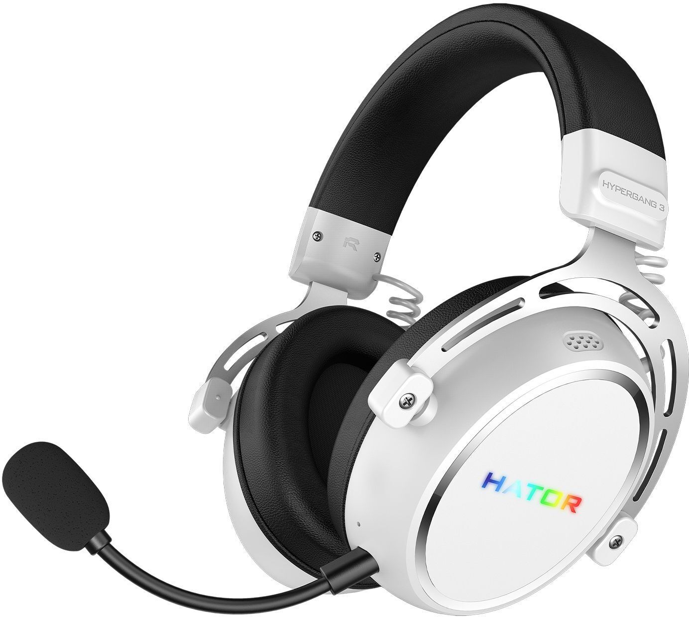Ігрова гарнітура Hator Hypergang 3 Hi-Res Wireless White (ESH56) фото1