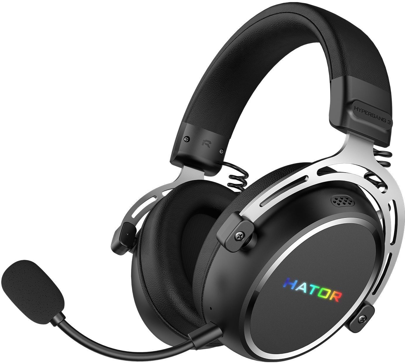 Ігрова гарнітура Hator Hypergang 3 Hi-Res Wireless Black (ESH55) фото1