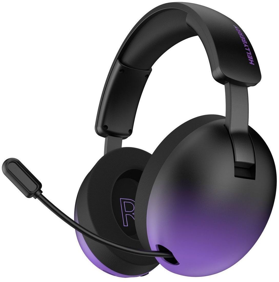 Игровая гарнитура Hator Hellyberry HH30 Pro Wireless Black-Violet (HH30_PRO_wireless_BV) фото1