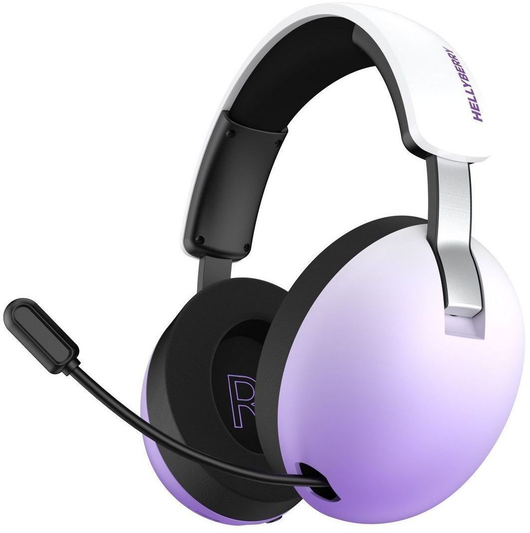 Игровая гарнитура Hator Hellyberry HH30 Pro Wireless White-Violet (HH30_PRO_wireless_WV) фото1