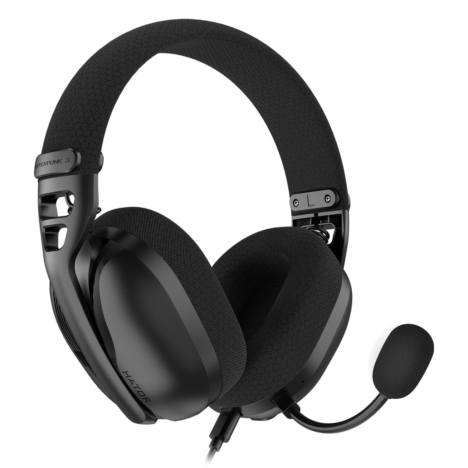 Ігрова гарнітура Hator Hyperpunk 3 Hi-Res USB Black (ESH10) фото1