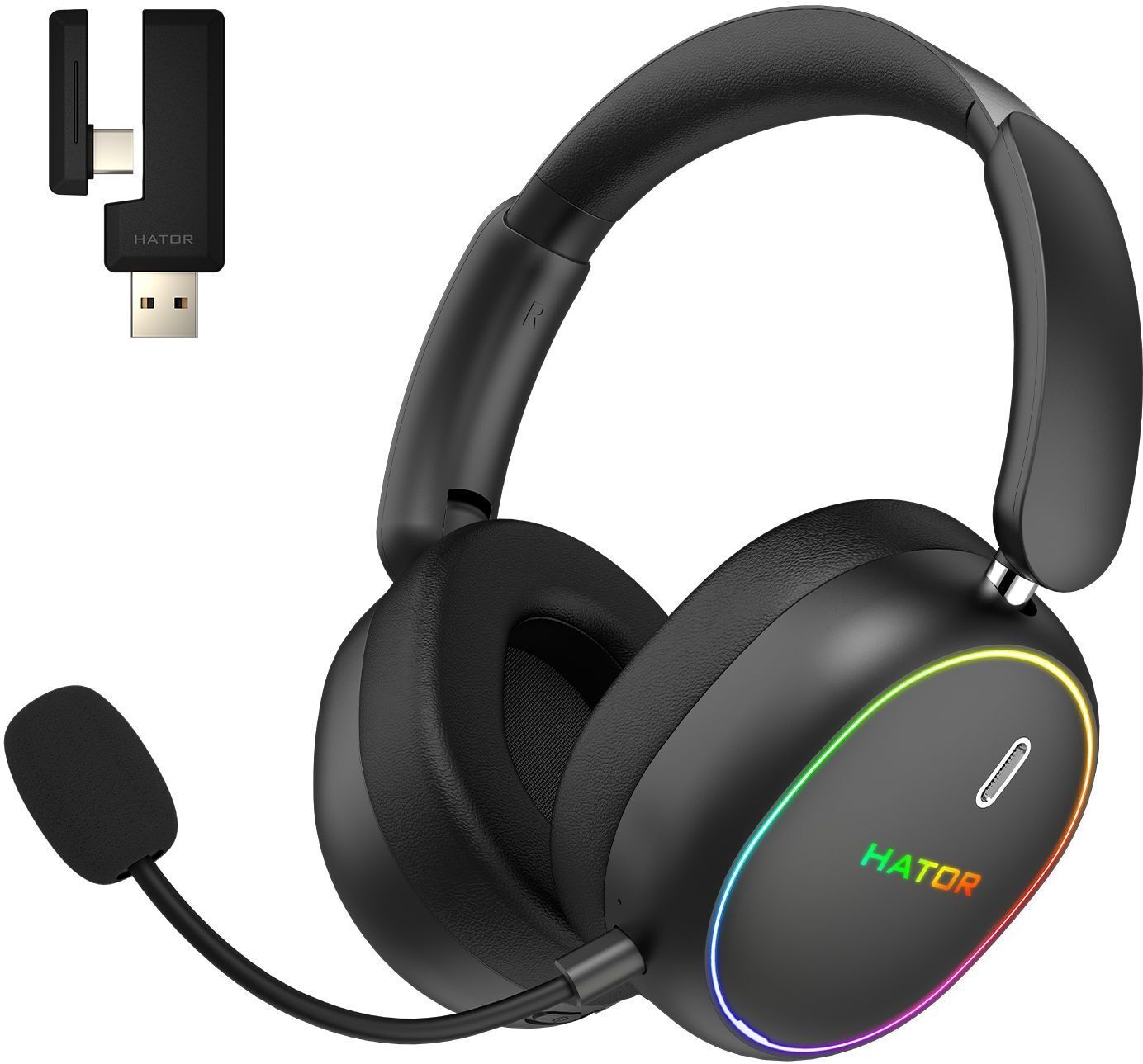 Ігрова гарнітура Hator Phoenix 2 Wireless Black (ESH40) фото1