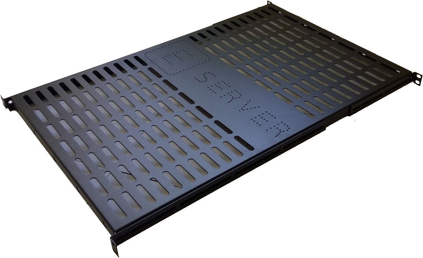 Полка Eserver 19", 1U, глубина 750 мм, Black (PS-1U-750-B) фото1