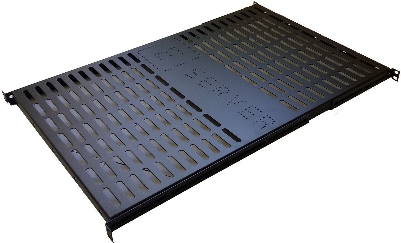 Полка Eserver 19", 1U, глубина 650 мм, Black (PS-1U-650-B) фото1