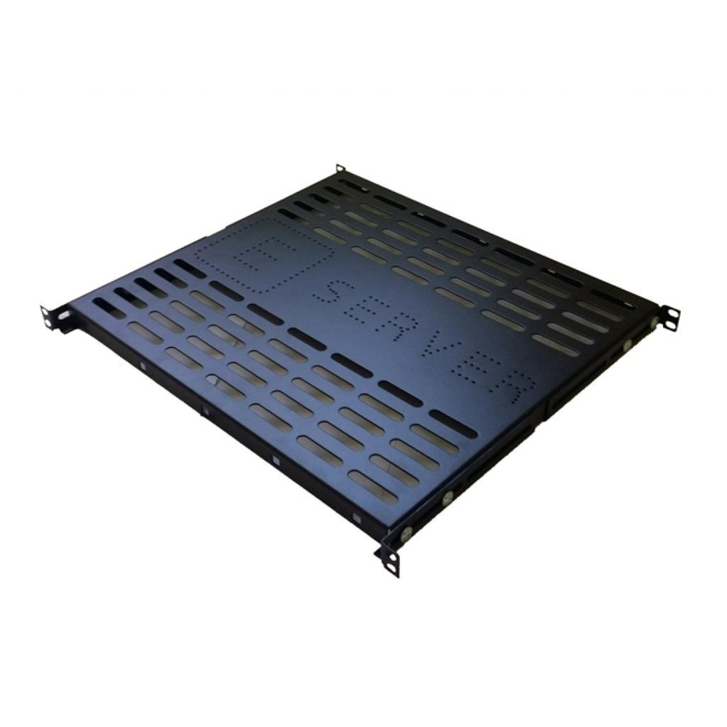 Полка Eserver 19", 1U, глубина 400 мм, Black (PS-1U-400-B) фото1