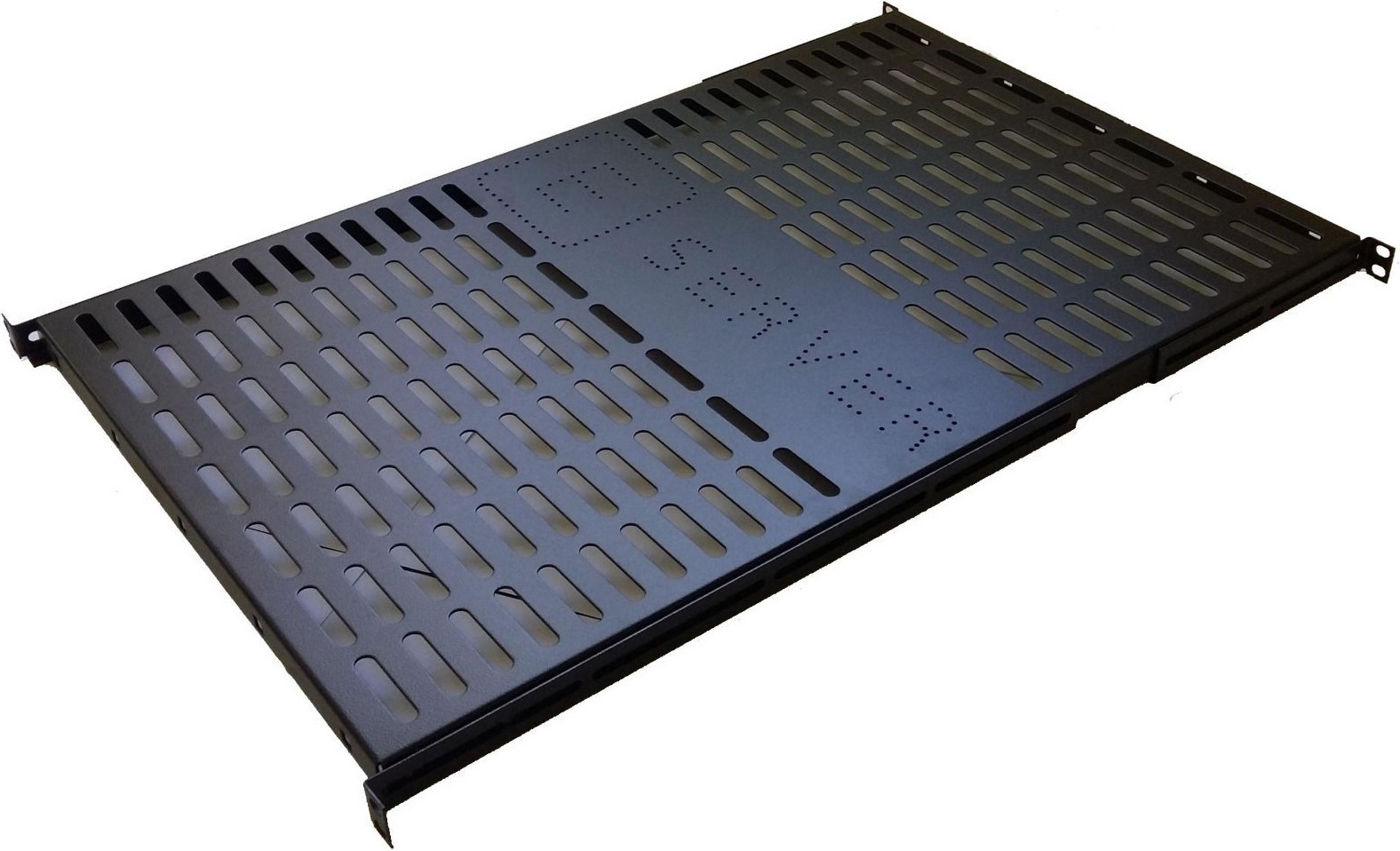 Полка Eserver 19", 1U, глубина 700 мм, Black (PS-1U-700-B) фото1