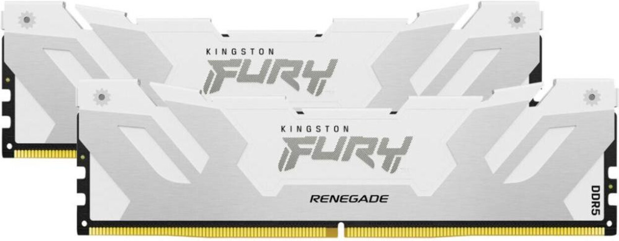 Память для ПК Kingston Fury Renegade White DDR5 6400 64GB (2x32GB) (KF564C32RWK2-64) фото1