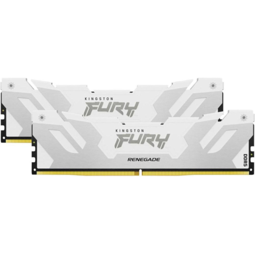 Память для ПК Kingston Fury Renegade White DDR5 6400 64GB (2x32GB) (KF564C32RWK2-64)