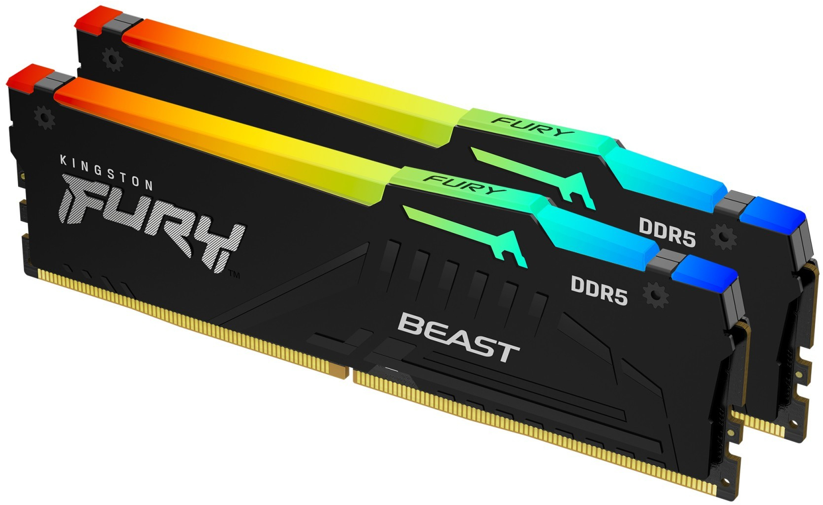 Память для ПК Kingston Fury Beast RGB EXPO DDR5 6400 64GB (2x32GB) (KF564C32BBEAK2-64) фото1