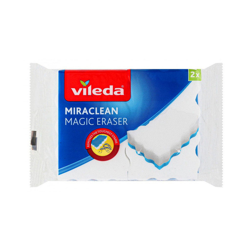Губки кухонные Vileda Miraclean меламиновые 2 шт. (4023103144439) фото1