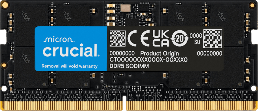 Пам'ять для ноутбука Micron DDR5 5600 8GB SoDIMM (CT8G56C46S5T) фото1