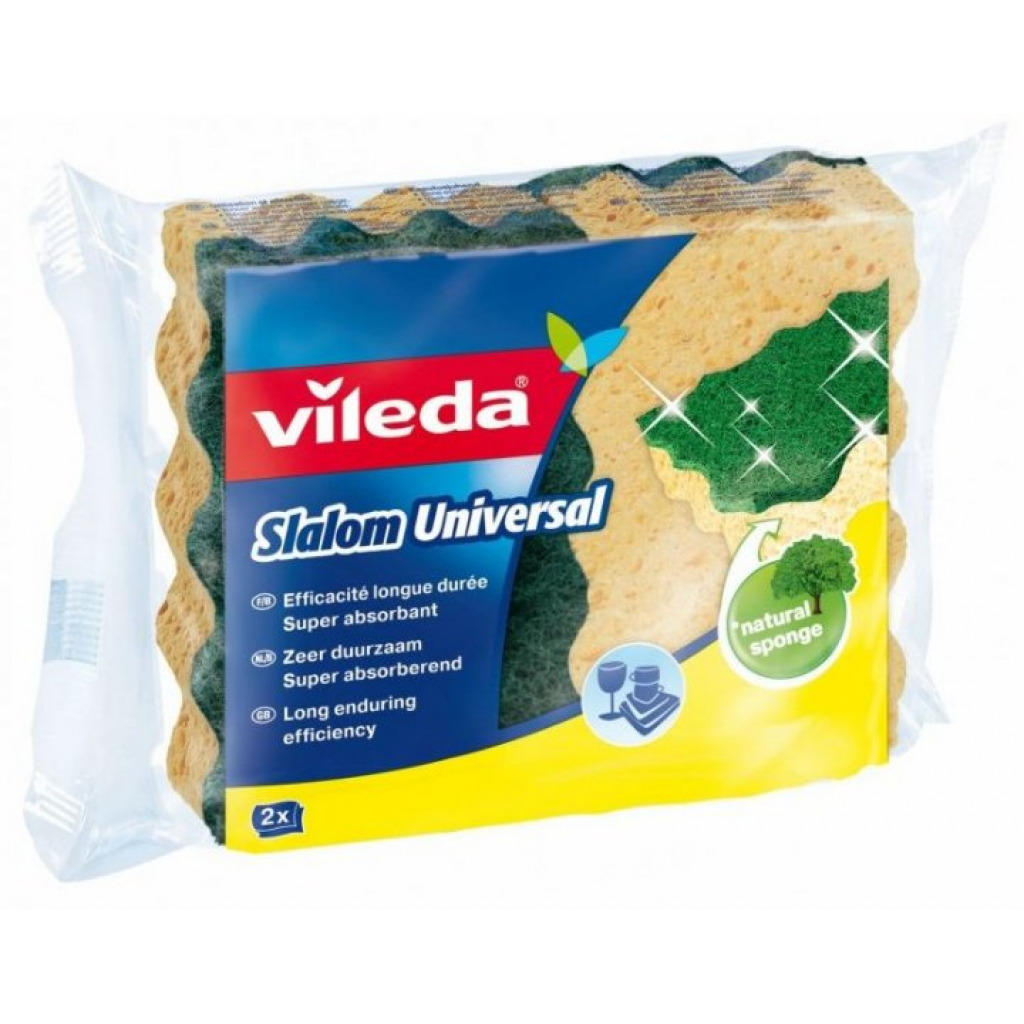 Губки кухонные Vileda Slalom Universal 2 шт. (3161460001406) фото1