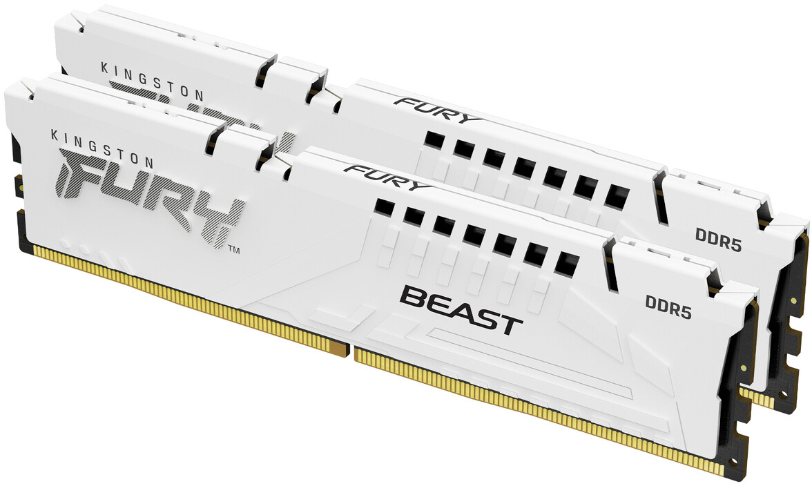 Память для ПК Kingston Fury Beast White DDR5 5600 32GB (2x16GB) (KF556C40BWK2-32) фото1