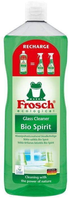Средство для мойки стекла Frosch спиртовое 1 л (4001499013683/4009175959928) фото1