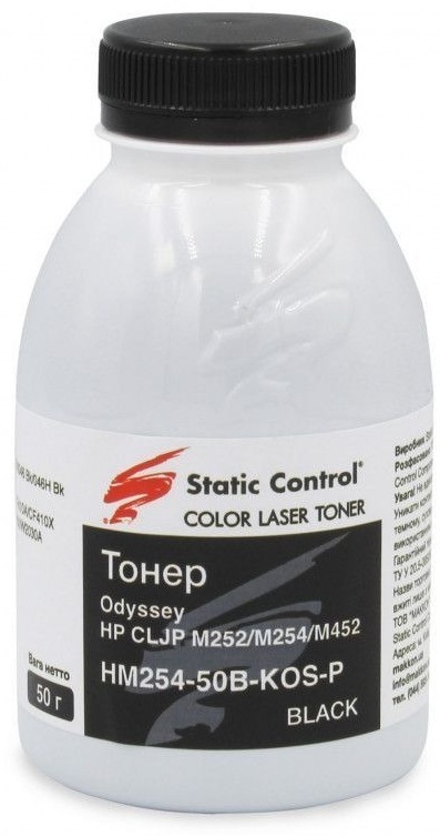 Тонер Static Control HP CLJP M252/M254/M452 50г black (HM254-50B-KOS-P) фото1
