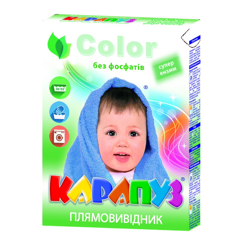 Средство для удаления пятен Карапуз для детских вещей с энзимами 500 г (4820049381597) фото1