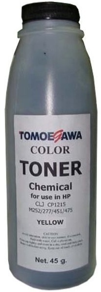 Тонер Tomoegawa HP CLJ CP1215/M252/277/451/475 Chemical (45г) Yellow (THP1215Y45) фото1