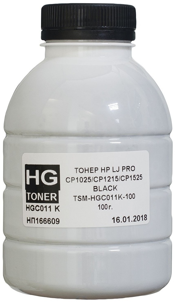 Тонер HG HP CLJ CP1025/1215/1525 100г BLACK (TSM-HGC011K-100) фото1