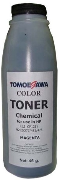Тонер Tomoegawa HP CLJ CP1215/M252/277/451/475 Chemical (45г) Magenta (THP1215M45) фото1