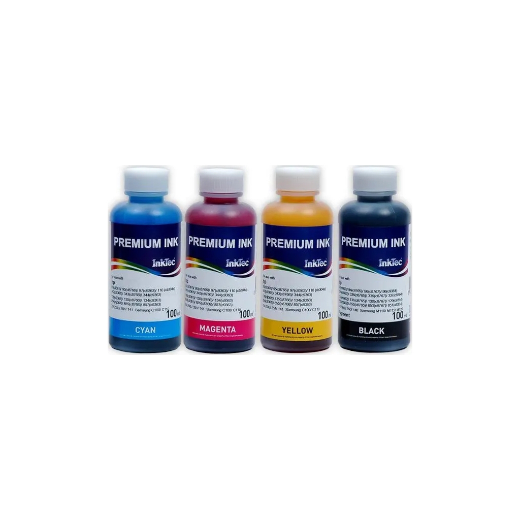 Чернила InkTec Epson R270/290 RX590/610/690 4*100мл, BCMY (E0010-4SET100) фото1