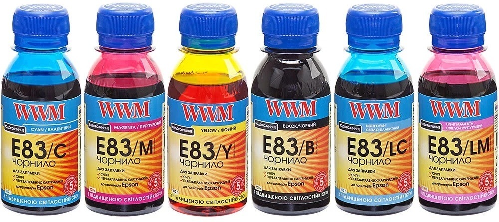 Чорнило WWM EPSON StPhoto R270/290 Set Pigment (E83SET-2) фото1